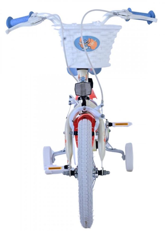 Bicicleta pentru copii EL Disney Stitch 14 inch, frana de mana pe ambele roti, scaun si ghidon reglabil, spite metalice, roti gonflabile, stopuri reflectorizante Bicicleta pentru copii EL Disney Stitch 14 inch, frana de mana pe ambele roti, scaun si ghidon reglabil, spite metalice, roti gonflabile, stopuri reflectorizante