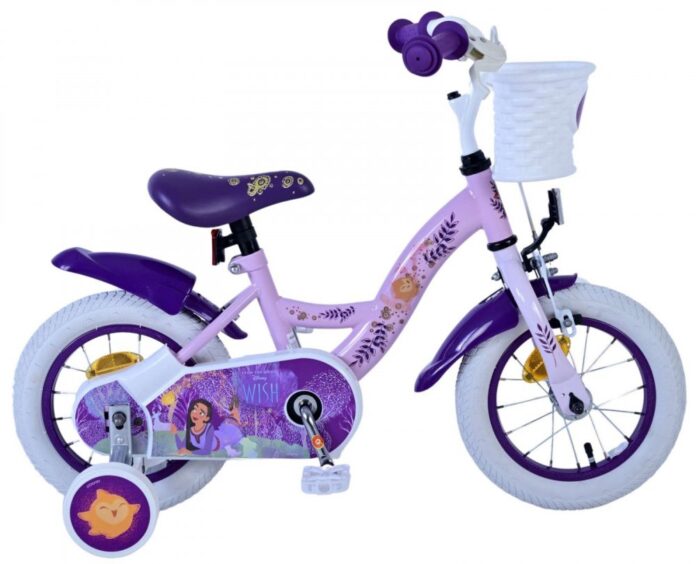 Bicicleta pentru copii EL Disney Wish 12 inch, frana de mana pe roata fata, scaun si ghidon reglabil, spite metalice, roti gonflabile, stopuri reflectorizante Bicicleta pentru copii EL Disney Wish 12 inch, frana de mana pe roata fata, scaun si ghidon reglabil, spite metalice, roti gonflabile, stopuri reflectorizante