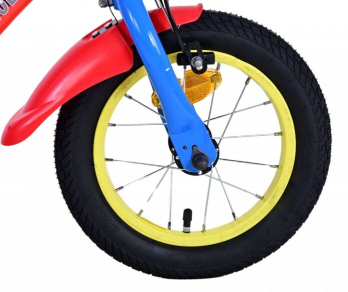 Bicicleta pentru copii EL Paw Patrol Core 12 inch, frana de mana pe ambele roti, scaun si ghidon reglabil, spite metalice, roti gonflabile, stopuri reflectorizante