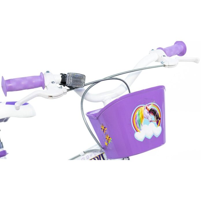 Bicicleta copii Dino Bikes 14 inch Unicorn Academy