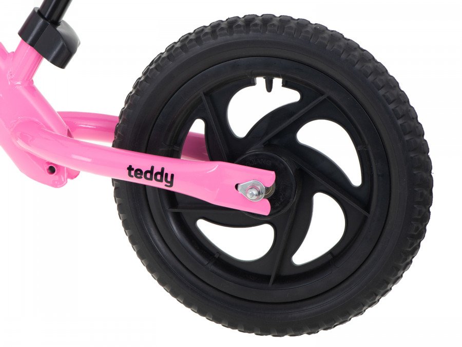 Bicicleta copii fara pedale Teddy Pink 11 inch, roti din spuma EVA, varsta 3-6 ani, inaltimea de 85-110 cm, cadru usor din otel, inaltime sezut reglabila 30-41 cm, ghidon reglabil Bicicleta copii fara pedale Teddy Pink 11 inch, roti din spuma EVA, varsta 3-6 ani, inaltimea de 85-110 cm, cadru usor din otel, inaltime sezut reglabila 30-41 cm, ghidon reglabil