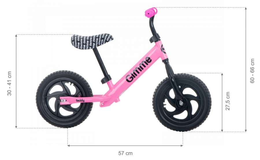 Bicicleta copii fara pedale Teddy Pink 11 inch, roti din spuma EVA, varsta 3-6 ani, inaltimea de 85-110 cm, cadru usor din otel, inaltime sezut reglabila 30-41 cm, ghidon reglabil Bicicleta copii fara pedale Teddy Pink 11 inch, roti din spuma EVA, varsta 3-6 ani, inaltimea de 85-110 cm, cadru usor din otel, inaltime sezut reglabila 30-41 cm, ghidon reglabil