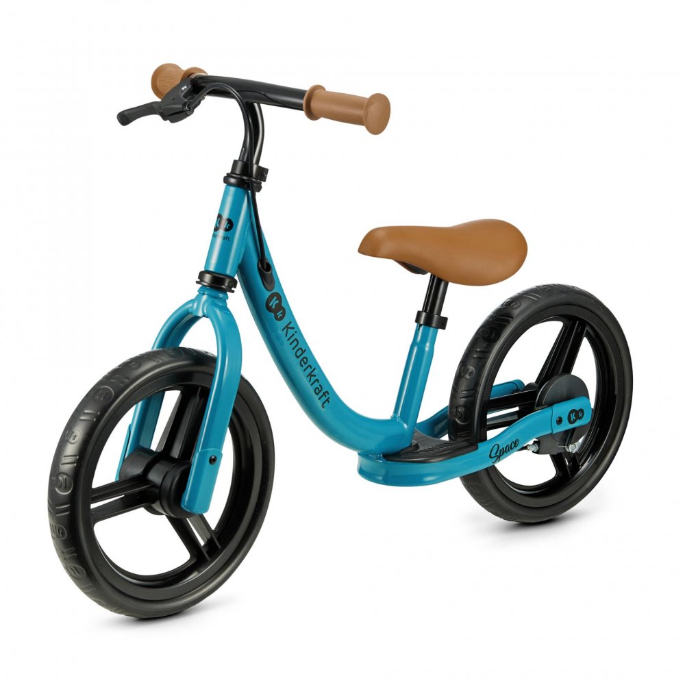 Bicicleta pentru copii Kinderkraft Space Dark Pink fara pedale, cu suport picioare, frana de mana, greutate admisa 35 kg Bicicleta pentru copii Kinderkraft Space Dark Pink fara pedale, cu suport picioare, frana de mana, greutate admisa 35 kg