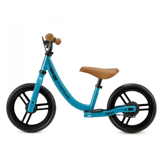 Bicicleta pentru copii Kinderkraft Space Dark Pink fara pedale, cu suport picioare, frana de mana, greutate admisa 35 kg Bicicleta pentru copii Kinderkraft Space Dark Pink fara pedale, cu suport picioare, frana de mana, greutate admisa 35 kg