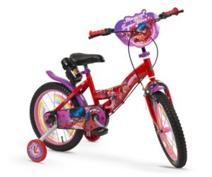 Bicicleta pentru copii Toimsa Miraculous Violet 16 inch cu roti ajutatoare, suport si sticla de apa, frana pe janta fata, frana cu tambur spate, ghidon reglabil pe inaltime, inaltime copil recomandata 110-120 cm Bicicleta pentru copii Toimsa Miraculous Violet 16 inch cu roti ajutatoare, suport si sticla de apa, frana pe janta fata, frana cu tambur spate, ghidon reglabil pe inaltime, inaltime copil recomandata 110-120 cm