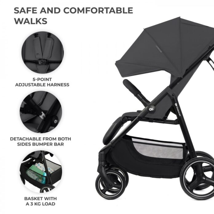 Carucior sport Kinderkraft Trig 3 granite grey