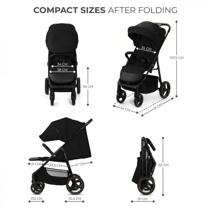 Carucior sport Kinderkraft Trig 3 onyx black