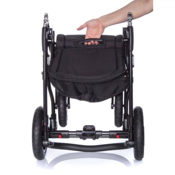 Carucior 3 in 1 pentru copii Adamex Barletta Full Linen TD2 Sweet Amaretto cu scaun auto iSize, landou reglabil, parte sport reglabila pana la orizontala, cadru cu suspensii