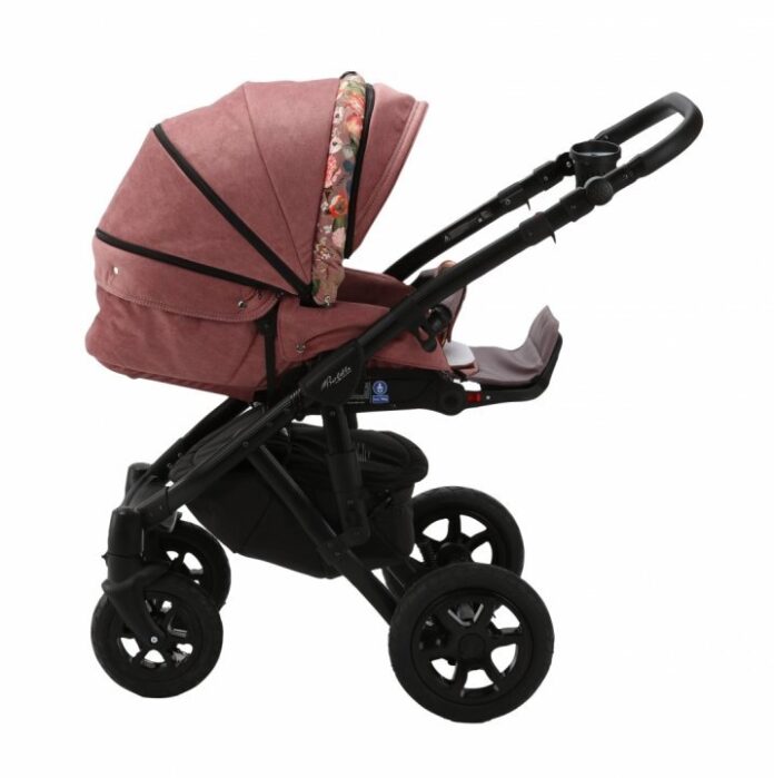 Carucior 3 in 1 Adamex Barletta FL2 Flowers Collection rosewood cu scaun auto iSize, landou cu suport de cap reglabil pe inaltime, parte sport reglabila pana la orizontala, suspensii Carucior 3 in 1 Adamex Barletta FL2 Flowers Collection rosewood cu scaun auto iSize, landou cu suport de cap reglabil pe inaltime, parte sport reglabila pana la orizontala, suspensii