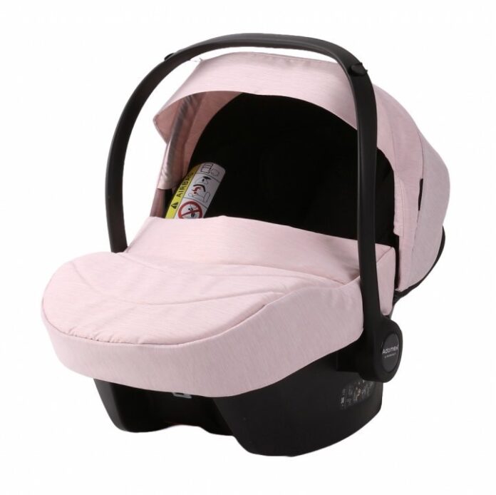 Carucior 3 in 1 Adamex Olivia Linen EcoLeather PS22 Powder Pink cu scaun auto iSize, landou cu suport de cap reglabil pe inaltime, parte sport reglabila pana la orizontala, roti cu suspensii Carucior 3 in 1 Adamex Olivia Linen EcoLeather PS22 Powder Pink cu scaun auto iSize, landou cu suport de cap reglabil pe inaltime, parte sport reglabila pana la orizontala, roti cu suspensii
