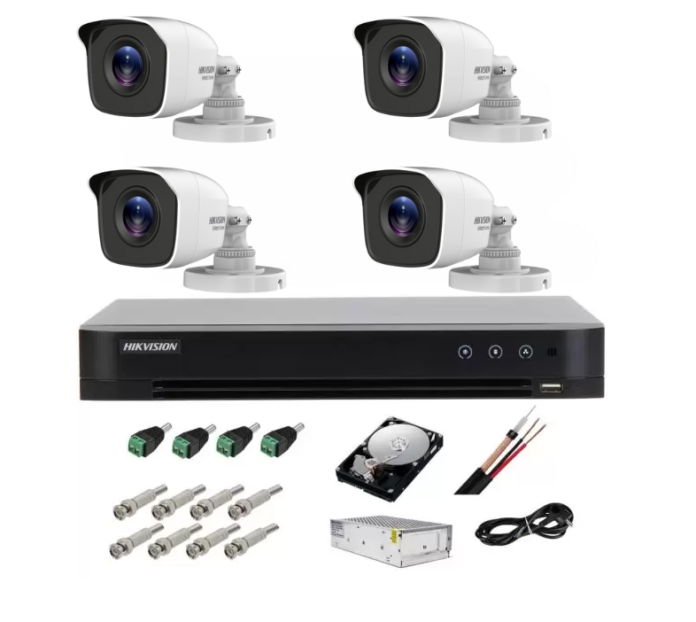 Kit complet supraveghere 5 MP lite Hiwatch by Hikvision Turbo HD cu 4 camere Bullet IR 20m, alimentator, cabluri, mufe, HDD 1 Tb, vizualizare pe internet Kit complet supraveghere 5 MP lite Hiwatch by Hikvision Turbo HD cu 4 camere Bullet IR 20m, alimentator, cabluri, mufe, HDD 1 Tb, vizualizare pe internet