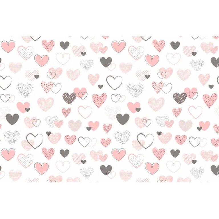 Lenjerie patut Hearts 4 piese multicolor