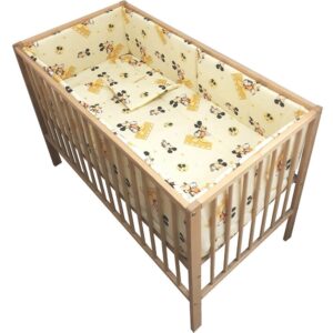 Lenjerie patut 5 piese Soricel crem Lenjerie patut 5 piese Soricel crem
