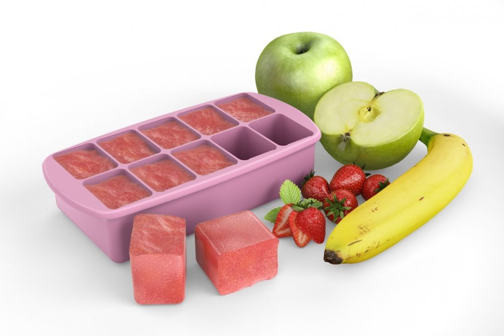 Recipient refrigerare hrana bebe Melii roz 59 ml x 10 cuburi Recipient refrigerare hrana bebe Melii roz 59 ml x 10 cuburi