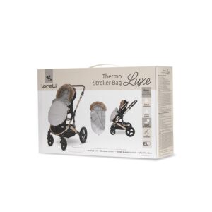 Sac termic de iarna pentru carucior Lorelli Luxe Grey, captuseala polar, impermeabil, cu blanita detasabila Sac termic de iarna pentru carucior Lorelli Luxe Grey, captuseala polar, impermeabil, cu blanita detasabila