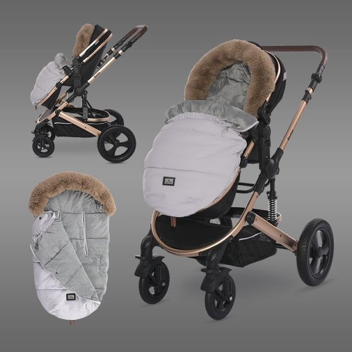 Sac termic de iarna pentru carucior Lorelli Luxe Grey, captuseala polar, impermeabil, cu blanita detasabila Sac termic de iarna pentru carucior Lorelli Luxe Grey, captuseala polar, impermeabil, cu blanita detasabila
