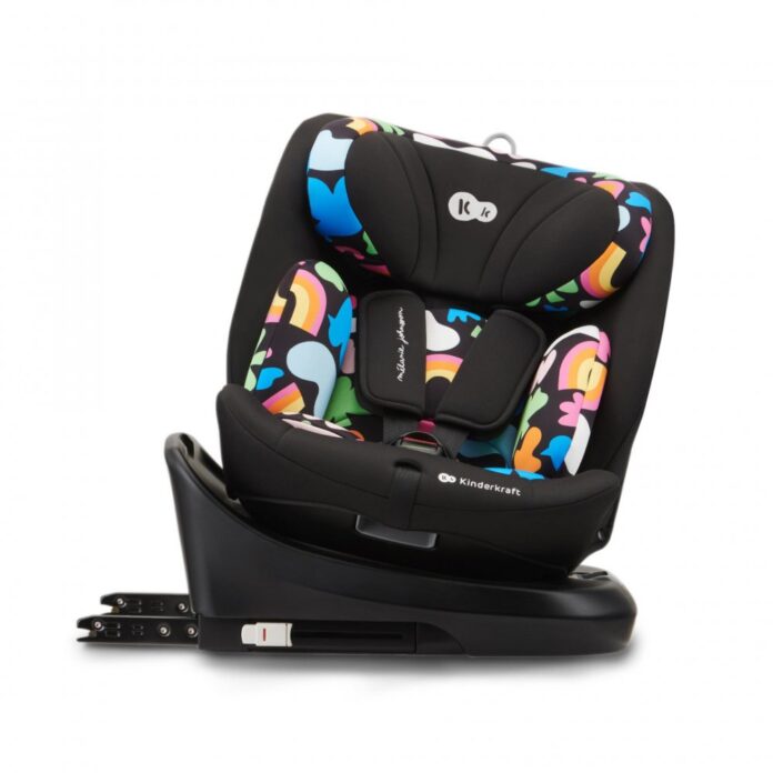 Scaun auto Kinderkraft I-Grow I-Size 40-150 cm Happy Shapes