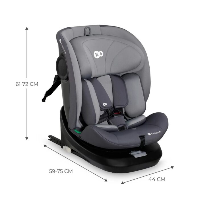 Scaun auto Kinderkraft I-Grow I-Size 40-150 cm grey Scaun auto Kinderkraft I-Grow I-Size 40-150 cm grey