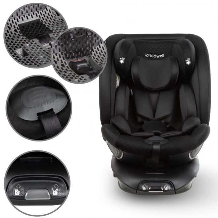 Scaun auto Kidwell GoCar Gri cu isofix, grupa 40-135 cm, i-Size, omologare R129, rotativ 360, protectie laterala ASP Scaun auto Kidwell GoCar Gri cu isofix, grupa 40-135 cm, i-Size, omologare R129, rotativ 360, protectie laterala ASP