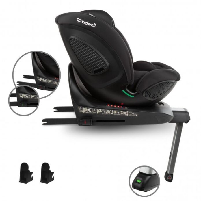 Scaun auto Kidwell GoCar Gri cu isofix, grupa 40-135 cm, i-Size, omologare R129, rotativ 360, protectie laterala ASP Scaun auto Kidwell GoCar Gri cu isofix, grupa 40-135 cm, i-Size, omologare R129, rotativ 360, protectie laterala ASP