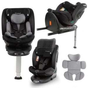 Scaun auto Kidwell GoCar Negru-Gri cu isofix, grupa 40-135 cm, i-Size, omologare R129, rotativ 360, protectie laterala ASP Scaun auto Kidwell GoCar Negru-Gri cu isofix, grupa 40-135 cm, i-Size, omologare R129, rotativ 360, protectie laterala ASP
