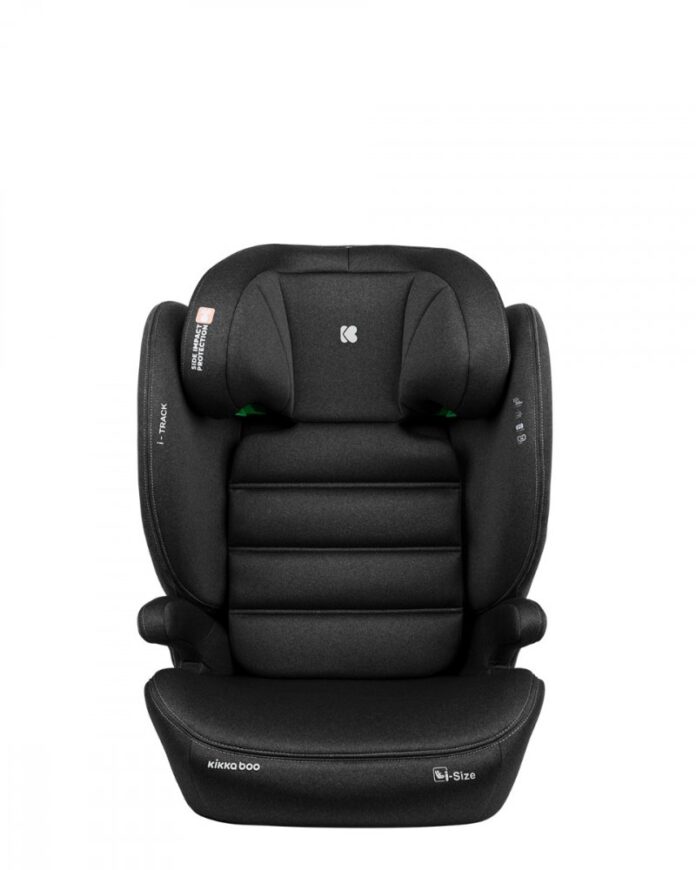 Scaun auto cu isofix KikkaBoo 100-150 cm i-Track i-SIZE Light Grey