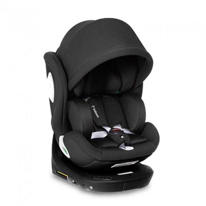 Scaun auto pentru copii, Kidnort, cu baza isofix, picior stabilizator, rotativ 360, i-Size R129, tetiera cu spuma de memorie, 40-150 cm, parasolar reglabil, Orn Grey Scaun auto pentru copii, Kidnort, cu baza isofix, picior stabilizator, rotativ 360, i-Size R129, tetiera cu spuma de memorie, 40-150 cm, parasolar reglabil, Orn Grey