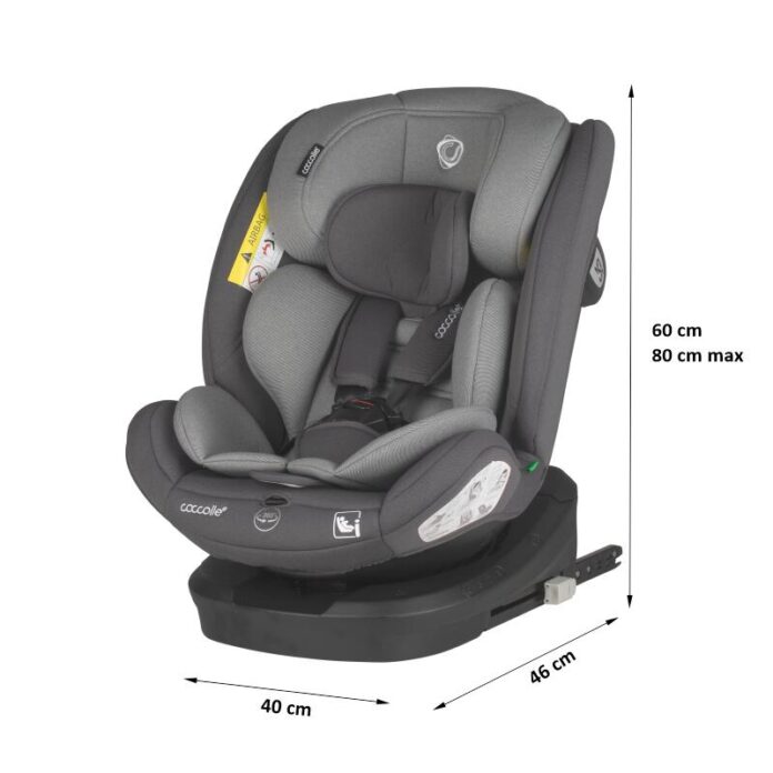 Scaun auto cu Isofix Coccolle Nyota Diamond Black 40-150 cm, i-Size, 4 pozitii inclinare, Rotire 360 cu o singura mana, Tetiera reglabila, Husa detasabila, Sistem antibasculare Top Tether, Pozitie somn, 0-12 ani Scaun auto cu Isofix Coccolle Nyota Diamond Black 40-150 cm, i-Size, 4 pozitii inclinare, Rotire 360 cu o singura mana, Tetiera reglabila, Husa detasabila, Sistem antibasculare Top Tether, Pozitie somn, 0-12 ani