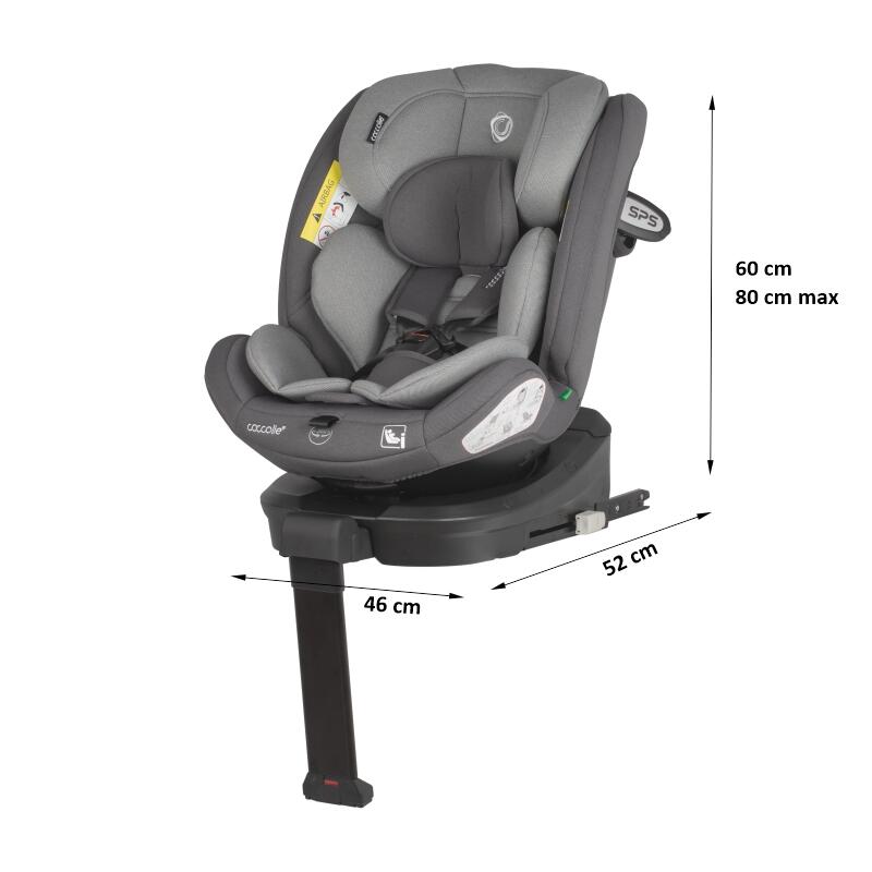 Scaun auto rotativ cu Isofix Coccolle Sidra iSize Premium Line Diamond black 40-150 cm,0-12 ani,4 pozitii de inclinare,Tetiera reglabila,Pozitie somn,Husa detasabila,Sistem antibasculare,Picior de fixare,Omologat R129 Scaun auto rotativ cu Isofix Coccolle Sidra iSize Premium Line Diamond black 40-150 cm,0-12 ani,4 pozitii de inclinare,Tetiera reglabila,Pozitie somn,Husa detasabila,Sistem antibasculare,Picior de fixare,Omologat R129