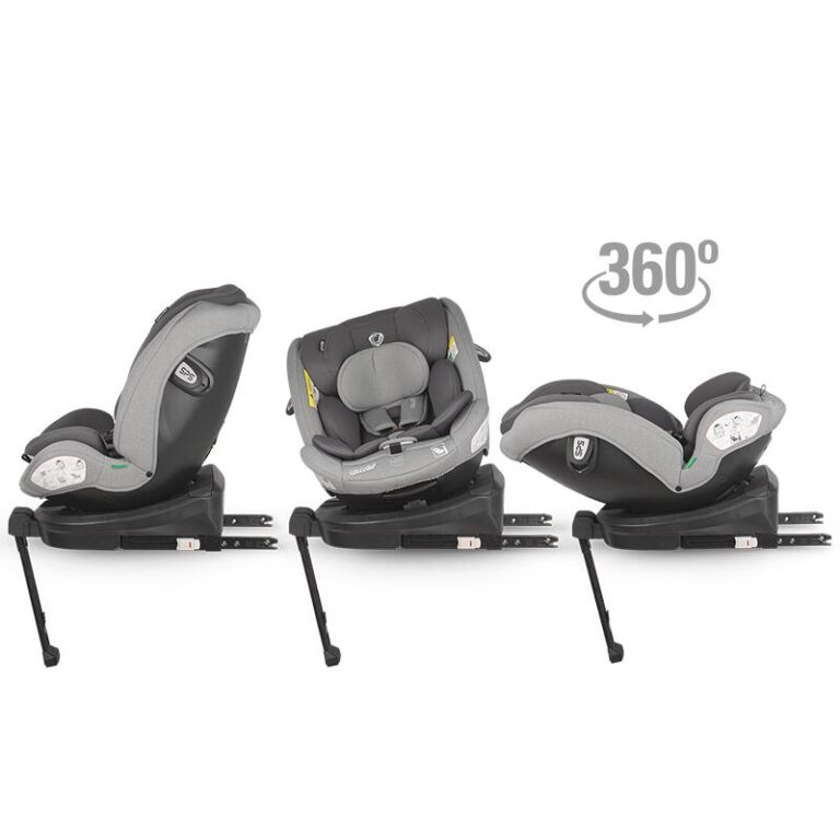 Scaun auto rotativ cu Isofix Coccolle Sidra iSize Premium Line Moonlit Grey 40-150 cm,0-12 ani,4 pozitii de inclinare,Tetiera reglabila,Pozitie somn,Husa detasabila,Sistem antibasculare,Picior de fixare,Omologat R129
