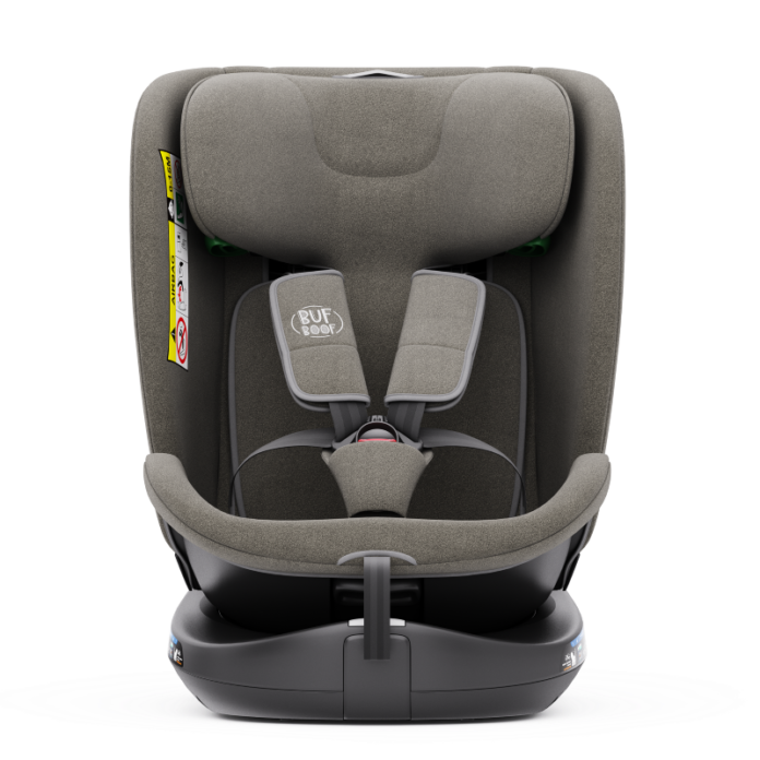 Scaun auto rotativ cu isofix B-Joy Deluxe Buf Boof iSize 40-150 cm lightbrown