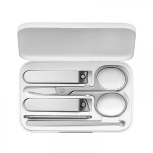 Set de manichiura si pedichiura Xiaomi cu 5 piese din otel inoxidabil si cutie magnetica de depozitare si transport Set de manichiura si pedichiura Xiaomi cu 5 piese din otel inoxidabil si cutie magnetica de depozitare si transport