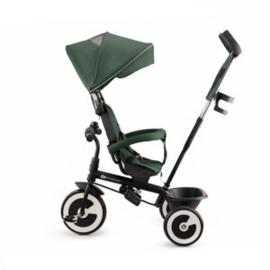 Tricicleta pentru copii Kinderkraft Aston Mystyc Green cu sezut reversibil, roti din spuma Eva, suport pentru picioare, copertina XXL, frana pe rotile din spate, de la varsta de 9 luni Tricicleta pentru copii Kinderkraft Aston Mystyc Green cu sezut reversibil, roti din spuma Eva, suport pentru picioare, copertina XXL, frana pe rotile din spate, de la varsta de 9 luni