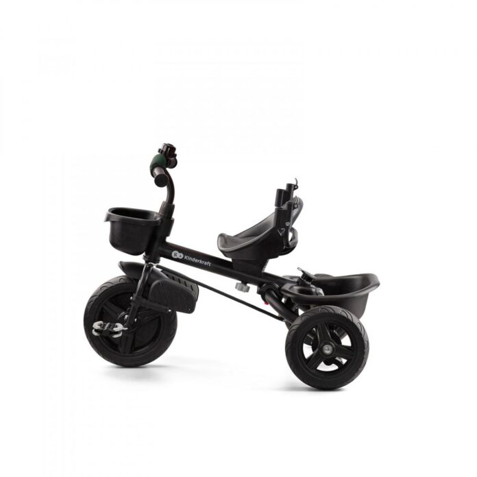 Tricicleta pentru copii Kinderkraft Aveo Mystic Green de la 9 luni, cu sezut rotativ, suport pentru picioare, maner cu control al directiei, gentuta si cos pentru accesorii Tricicleta pentru copii Kinderkraft Aveo Mystic Green de la 9 luni, cu sezut rotativ, suport pentru picioare, maner cu control al directiei, gentuta si cos pentru accesorii