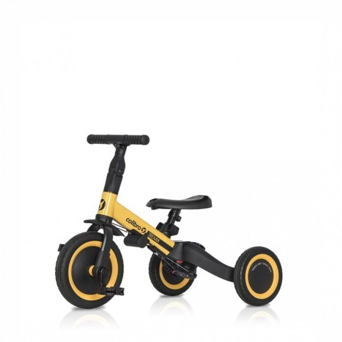 Tricicleta pentru copii Colibro Tremix Up Banana Ride On 5 in 1 transformabila, cu maner, scaun reglabil pe inaltime, maner detasabil Tricicleta pentru copii Colibro Tremix Up Banana Ride On 5 in 1 transformabila, cu maner, scaun reglabil pe inaltime, maner detasabil