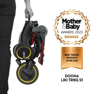 Tricicleta pentru copii Doona Liki Trike S1 Flame Red, ultrapliabila, maner cu control al directiei, spatar reglabil multiple pozitii, cadru de aluminiu, roti din cauciuc Eva, suse detasabile cu spuma de memorie, capotina cu protectie UV Tricicleta pentru copii Doona Liki Trike S1 Flame Red, ultrapliabila, maner cu control al directiei, spatar reglabil multiple pozitii, cadru de aluminiu, roti din cauciuc Eva, suse detasabile cu spuma de memorie, capotina cu protectie UV