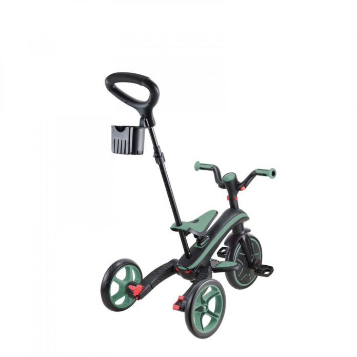 Tricicleta pentru copii Globber Explorer Verde Pal 4 in 1 pliabila, cu maner cu control al directiei, scaun ajustabil pe inaltime, suport pentru picioare, roti din cauciuc Eva, sistem roata libera, de la 10 luni Tricicleta pentru copii Globber Explorer Verde Pal 4 in 1 pliabila, cu maner cu control al directiei, scaun ajustabil pe inaltime, suport pentru picioare, roti din cauciuc Eva, sistem roata libera, de la 10 luni