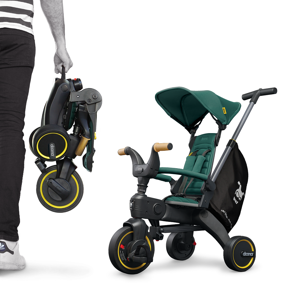 Tricicleta pentru copii Doona Liki Trike S5 Ocean Blue de la 10 luni, ultrapliabila, spatar reglabil multiple pozitii, roti de calitate superioara, geanta transport Tricicleta pentru copii Doona Liki Trike S5 Ocean Blue de la 10 luni, ultrapliabila, spatar reglabil multiple pozitii, roti de calitate superioara, geanta transport