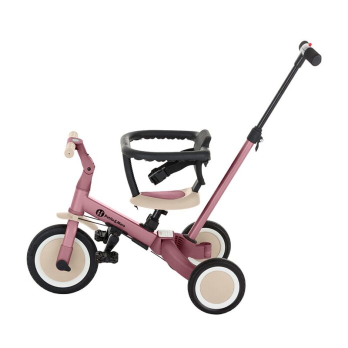 Tricicleta pentru copii PetiteMars Turbo Dusty Rose 5 in 1 Multifunctionala, Vehicul de impins, Bicicleta cufara pedale, Cu maner de ghidaj, Detasabil, Roti din cauciuc, Pana la 25 kg, 1.5-5 ani Tricicleta pentru copii PetiteMars Turbo Dusty Rose 5 in 1 Multifunctionala, Vehicul de impins, Bicicleta cufara pedale, Cu maner de ghidaj, Detasabil, Roti din cauciuc, Pana la 25 kg, 1.5-5 ani
