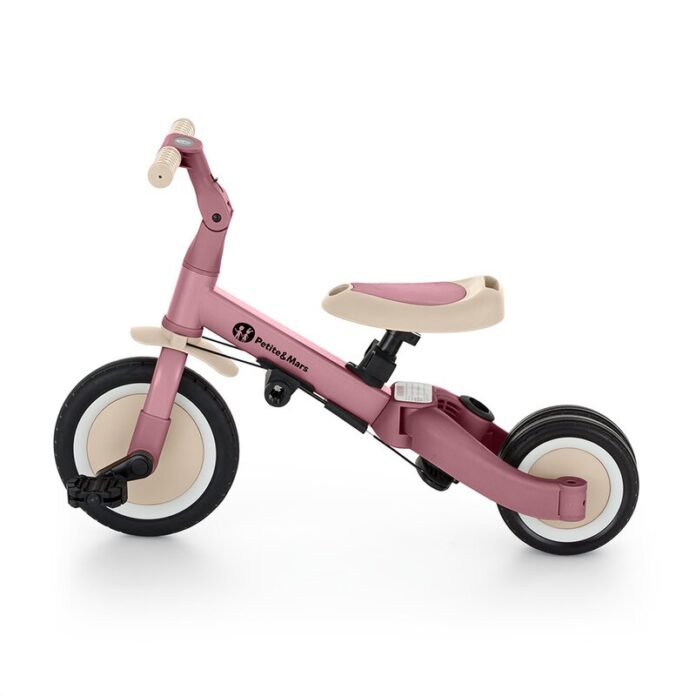 Tricicleta pentru copii PetiteMars Turbo Dusty Rose 5 in 1 Multifunctionala, Vehicul de impins, Bicicleta cufara pedale, Cu maner de ghidaj, Detasabil, Roti din cauciuc, Pana la 25 kg, 1.5-5 ani Tricicleta pentru copii PetiteMars Turbo Dusty Rose 5 in 1 Multifunctionala, Vehicul de impins, Bicicleta cufara pedale, Cu maner de ghidaj, Detasabil, Roti din cauciuc, Pana la 25 kg, 1.5-5 ani
