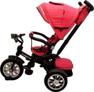 Tricicleta pentru copii Baby Care Turbo Bike Rosu Corai cu Far luminos, Roti din cauciuc, Pozitie somn, Pedale si maner pentru parinti, Scaun reversibil cu invartire 360 grade , Cadru metalic, Dimensiuni 110X45X90 cm Tricicleta pentru copii Baby Care Turbo Bike Rosu Corai cu Far luminos, Roti din cauciuc, Pozitie somn, Pedale si maner pentru parinti, Scaun reversibil cu invartire 360 grade , Cadru metalic, Dimensiuni 110X45X90 cm