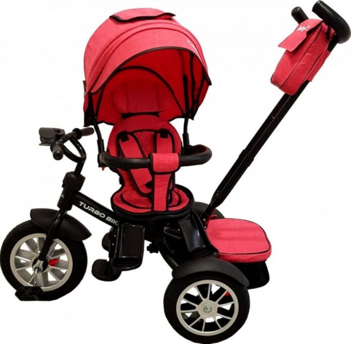 Tricicleta pentru copii Baby Care Turbo Bike Rosu Corai cu Far luminos, Roti din cauciuc, Pozitie somn, Pedale si maner pentru parinti, Scaun reversibil cu invartire 360 grade , Cadru metalic, Dimensiuni 110X45X90 cm Tricicleta pentru copii Baby Care Turbo Bike Rosu Corai cu Far luminos, Roti din cauciuc, Pozitie somn, Pedale si maner pentru parinti, Scaun reversibil cu invartire 360 grade , Cadru metalic, Dimensiuni 110X45X90 cm