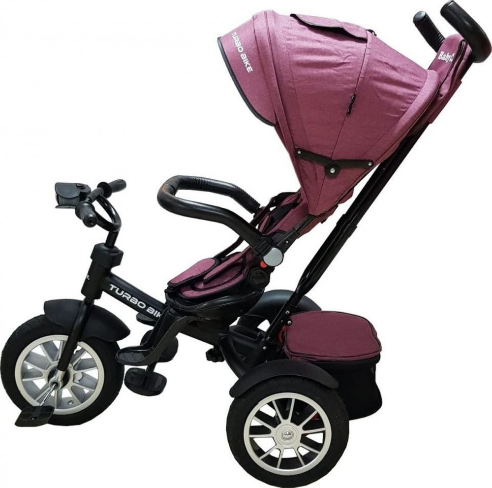 Tricicleta pentru copii Baby Care Turbo Bike Fucsia cu Far luminos, Roti din cauciuc, Pozitie somn, Pedale si maner pentru parinti, Scaun reversibil cu invartire 360 grade , Cadru metalic, Dimensiuni 110X45X90 cm Tricicleta pentru copii Baby Care Turbo Bike Fucsia cu Far luminos, Roti din cauciuc, Pozitie somn, Pedale si maner pentru parinti, Scaun reversibil cu invartire 360 grade , Cadru metalic, Dimensiuni 110X45X90 cm