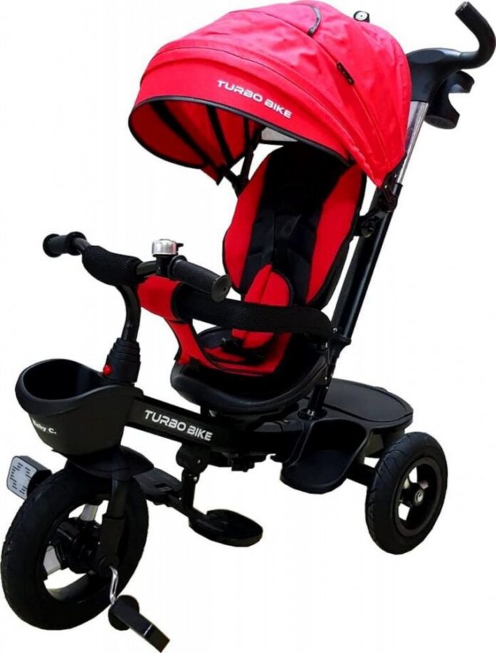 Tricicleta pentru copii Baby Care Turbo Bike Turquoise cu copertina, roti din cauciuc, pozitie somn, maner pentru parinti, scaun reversibil cu invartire 360 grade, cadru metalic, dimensiuni 110x45x90 cm Tricicleta pentru copii Baby Care Turbo Bike Turquoise cu copertina, roti din cauciuc, pozitie somn, maner pentru parinti, scaun reversibil cu invartire 360 grade, cadru metalic, dimensiuni 110x45x90 cm