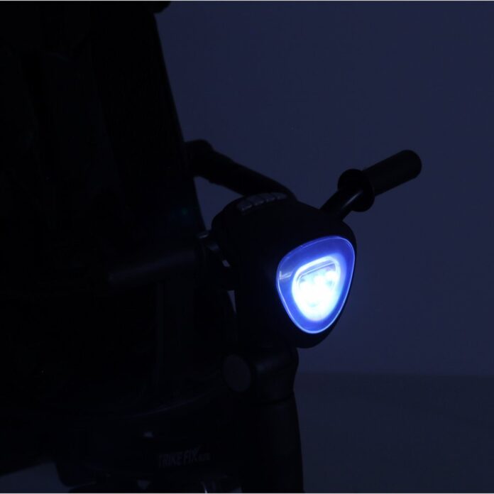 Tricicleta pentru copii Ikonka Trike Fix Elite Black, din otel, cu sezut reversibil, spatar ajustabil, bara reglabila, copertina, cu efecte luminoase si sonore, varsta 2-6 ani