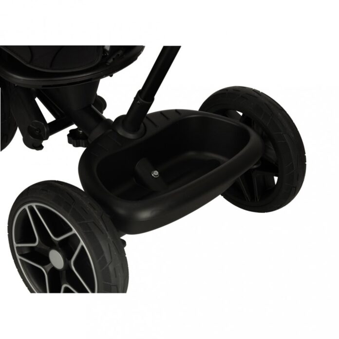 Tricicleta pentru copii Ikonka Trike Fix Elite Black, din otel, cu sezut reversibil, spatar ajustabil, bara reglabila, copertina, cu efecte luminoase si sonore, varsta 2-6 ani Tricicleta pentru copii Ikonka Trike Fix Elite Black, din otel, cu sezut reversibil, spatar ajustabil, bara reglabila, copertina, cu efecte luminoase si sonore, varsta 2-6 ani