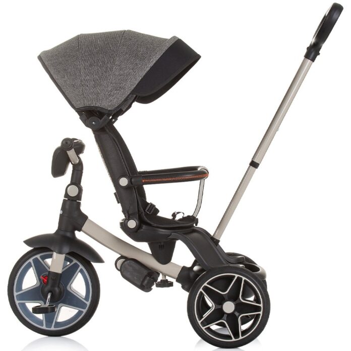 Tricicleta pentru copii Chipolino Derby granite, cu copertina si sezut reversibil , spatar reglabil, pozitie somn,frana, suport pentru picioare, maner cu control al directiei, jucarie cu muzica si lumini Tricicleta pentru copii Chipolino Derby granite, cu copertina si sezut reversibil , spatar reglabil, pozitie somn,frana, suport pentru picioare, maner cu control al directiei, jucarie cu muzica si lumini