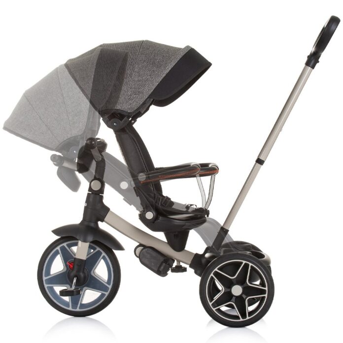 Tricicleta pentru copii Chipolino Derby granite, cu copertina si sezut reversibil , spatar reglabil, pozitie somn,frana, suport pentru picioare, maner cu control al directiei, jucarie cu muzica si lumini Tricicleta pentru copii Chipolino Derby granite, cu copertina si sezut reversibil , spatar reglabil, pozitie somn,frana, suport pentru picioare, maner cu control al directiei, jucarie cu muzica si lumini