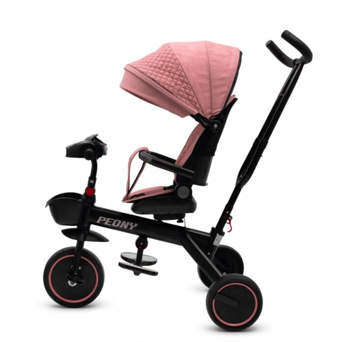 Tricicleta pentru copii Baby Mix Peony Pink cu scaun rotativ 360,roti EVA cu frana,spatar reglabil,maner parental cu control al directiei,suport picioare pliabil,copertina reglabila ,panou cu muzica,lumini,ghidon pliabil Tricicleta pentru copii Baby Mix Peony Pink cu scaun rotativ 360,roti EVA cu frana,spatar reglabil,maner parental cu control al directiei,suport picioare pliabil,copertina reglabila ,panou cu muzica,lumini,ghidon pliabil