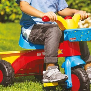 Tricicleta pentru copii Dolu Buclucasa cu pedale, claxon, greutate maxima suportata 30 kg Tricicleta pentru copii Dolu Buclucasa cu pedale, claxon, greutate maxima suportata 30 kg